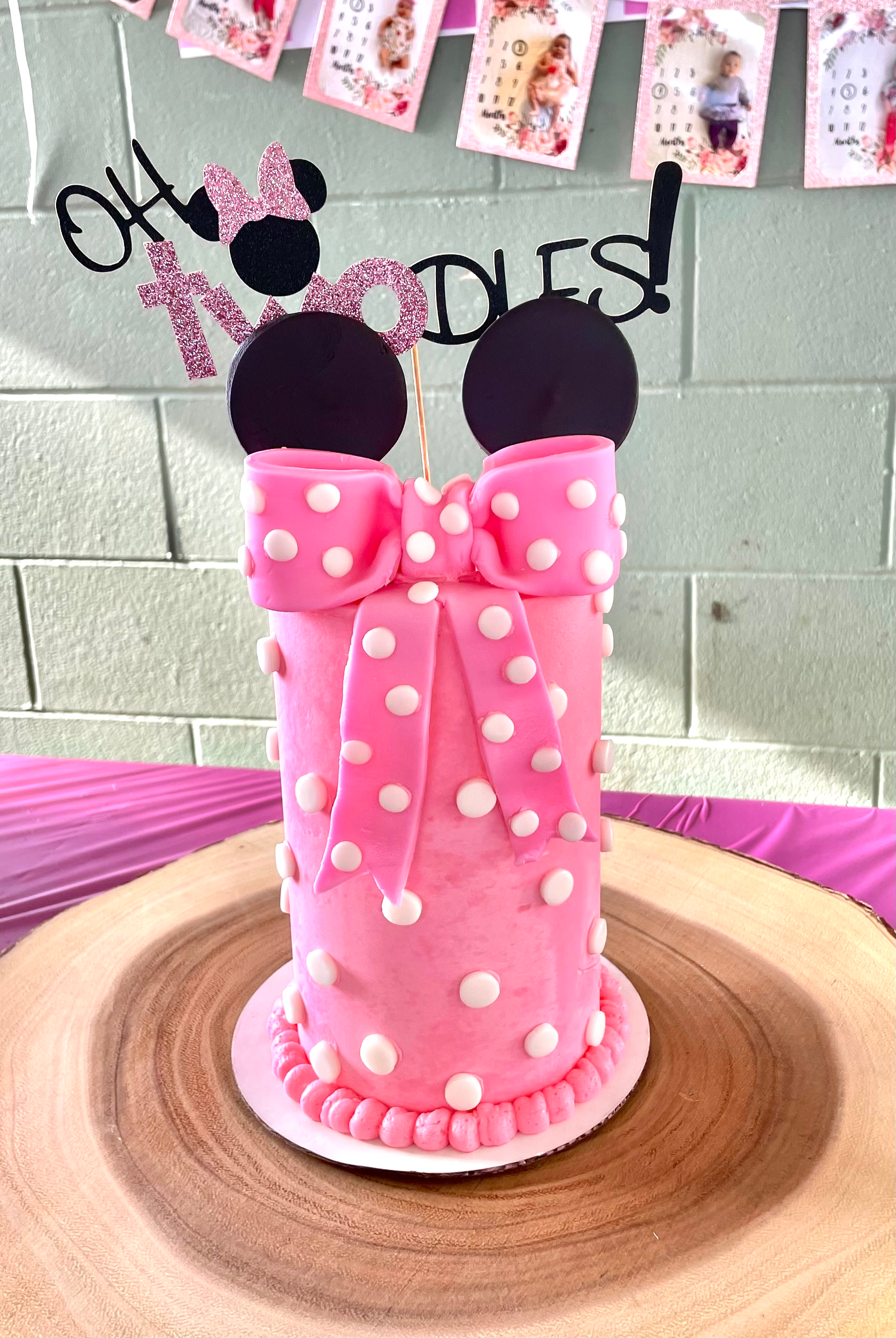 A handcrafted celebration cake